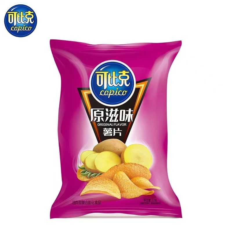 可比克薯片32g原味