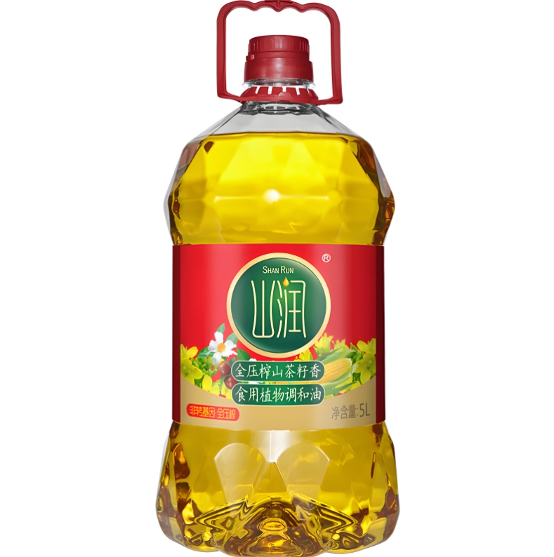 山润 全压榨山茶籽香 食用植物调和油5l*4瓶