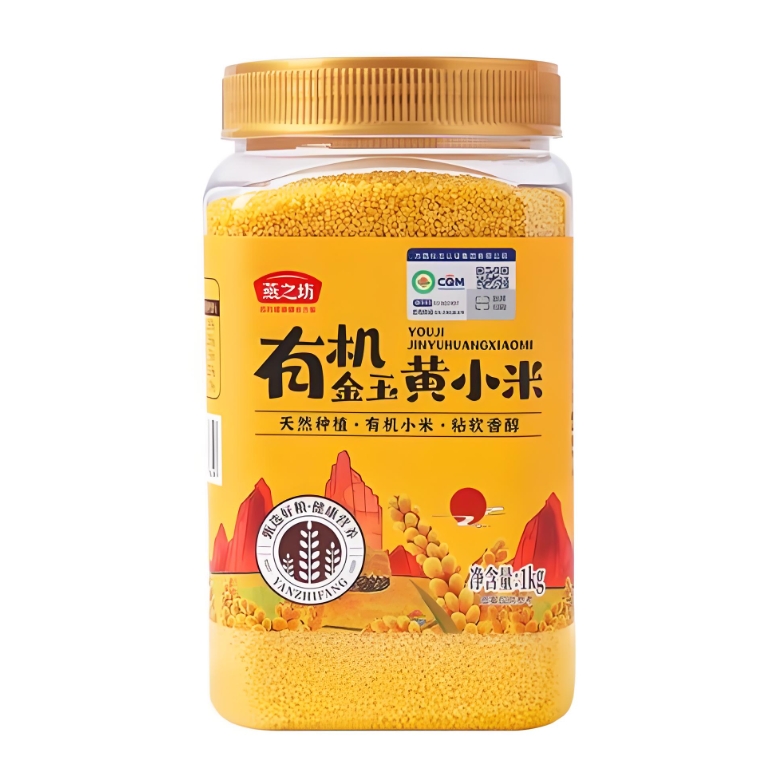 燕之坊有机黄小米（罐装，定量装1kg& #41;